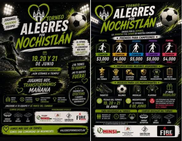 Torneo de futbol «Alegres por Nochistlán»