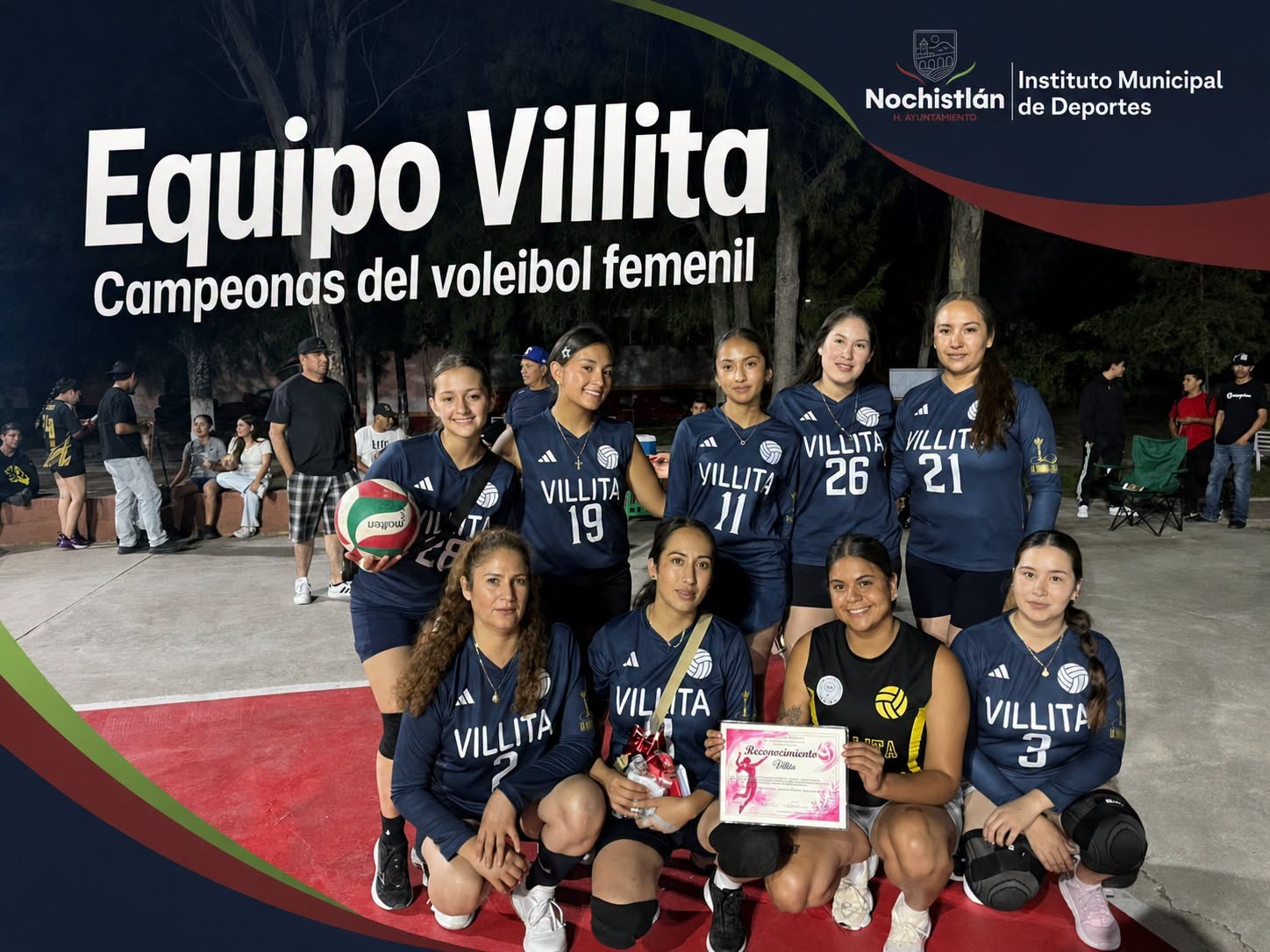 Villita se corona campeón del voleibol femenil
