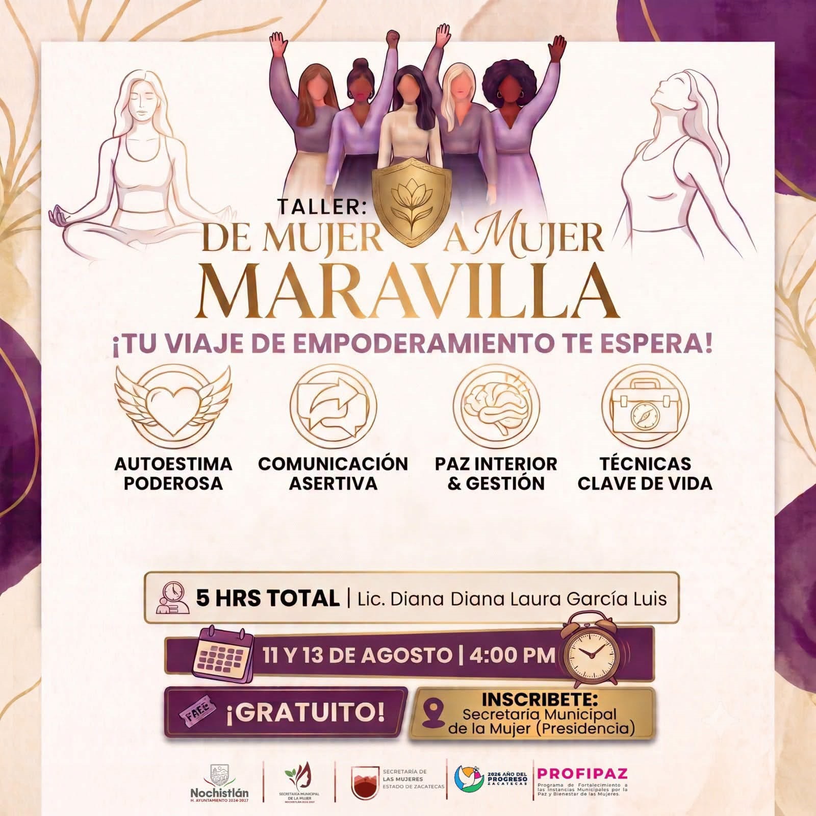 Taller «De Mujer a Mujer Maravilla»