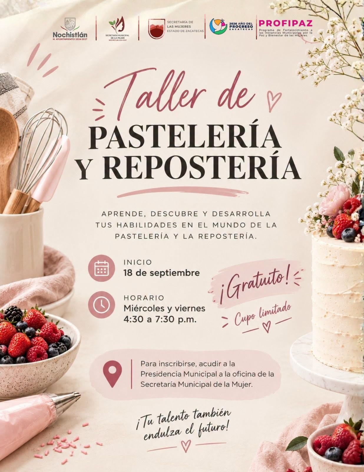 Taller de Pastelería y Repostería