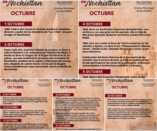 Efemérides de Octubre