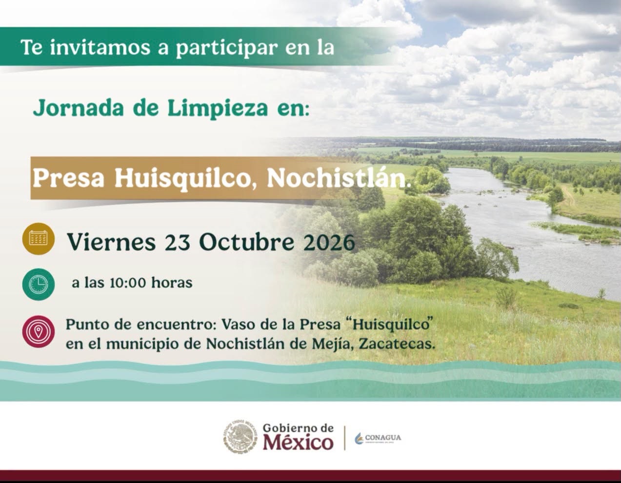 Limpieza de la Presa de Huizquilco