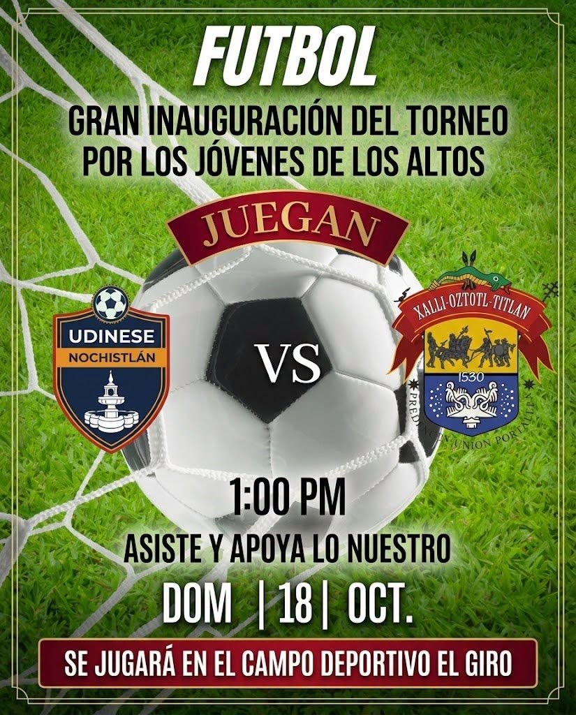 Gran inauguración del torneo por los jóvenes de los altos